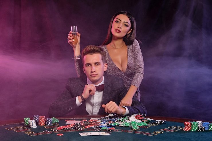 Tampilan meja blackjack taruhan gratis jap777 di layar mobile dengan dealer dan pemain